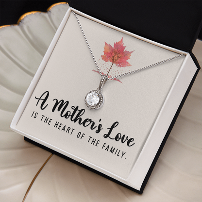 Eternal hope Necklace with Customised Message card, To my Mom, On Mother's Day