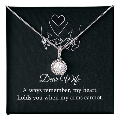My Dear Wife, Necklace with a Message Card - Gift Junction 