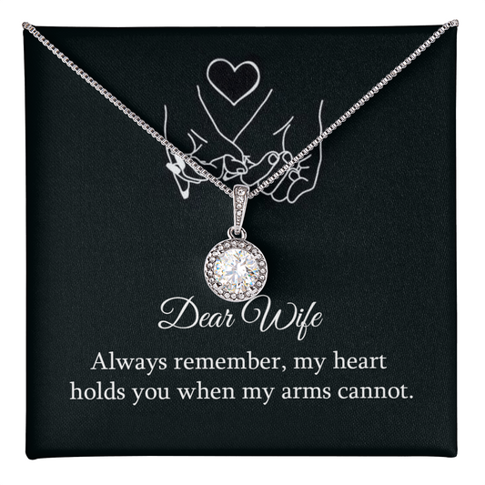 My Dear Wife, Necklace with a Message Card - Gift Junction 