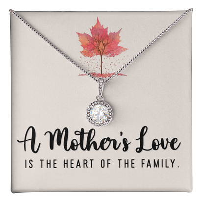 Eternal hope Necklace with Customised Message card, To my Mom, On Mother's Day