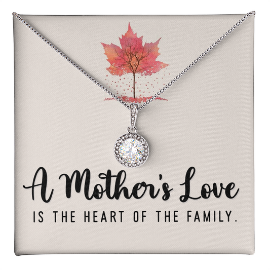 Eternal hope Necklace with Customised Message card, To my Mom, On Mother's Day