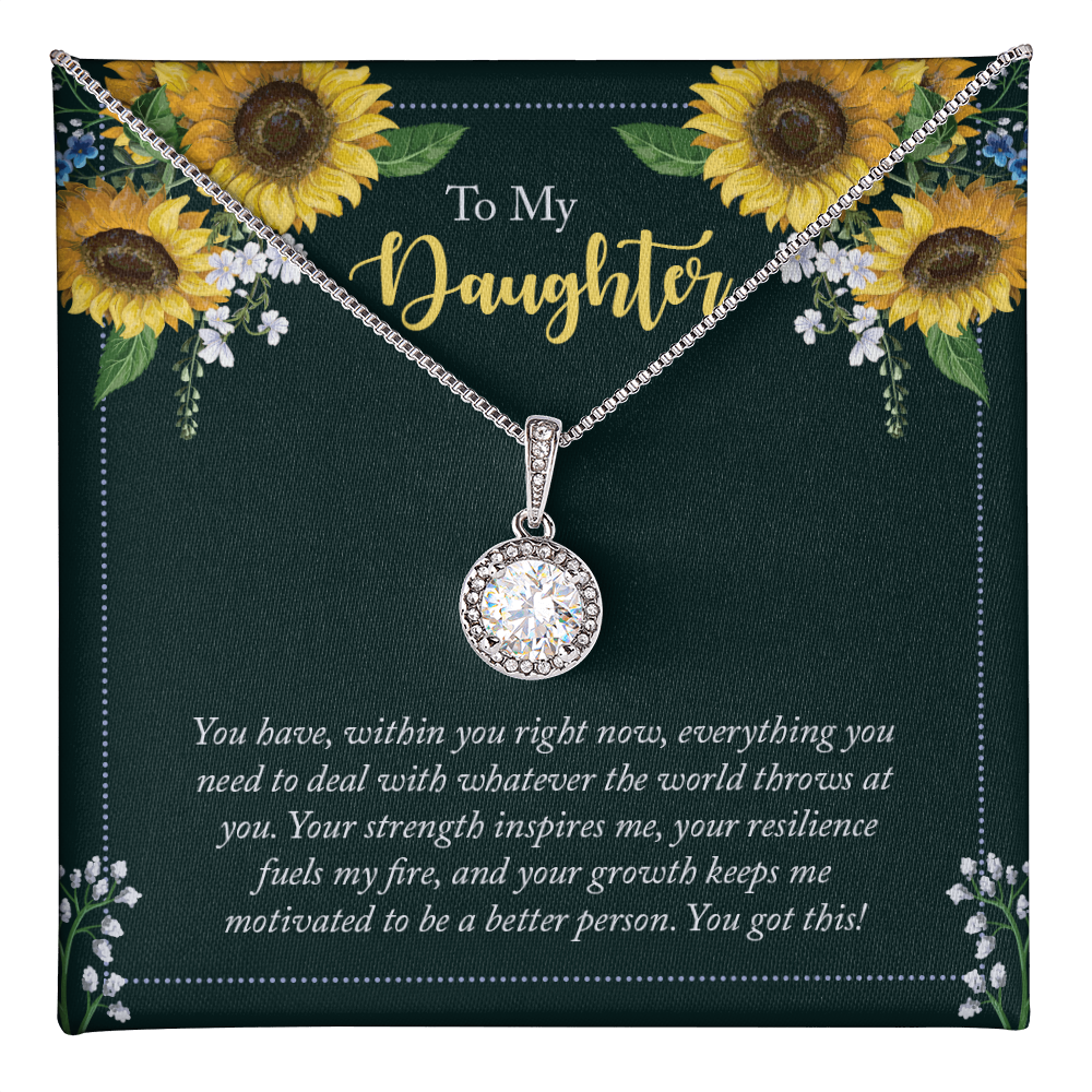 Heart Pendant gift on birthday To my Daughter - Gift Junction 