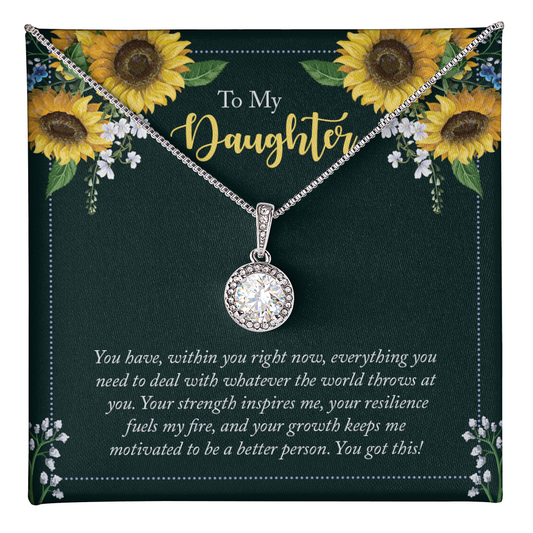 Heart Pendant gift on birthday To my Daughter - Gift Junction 