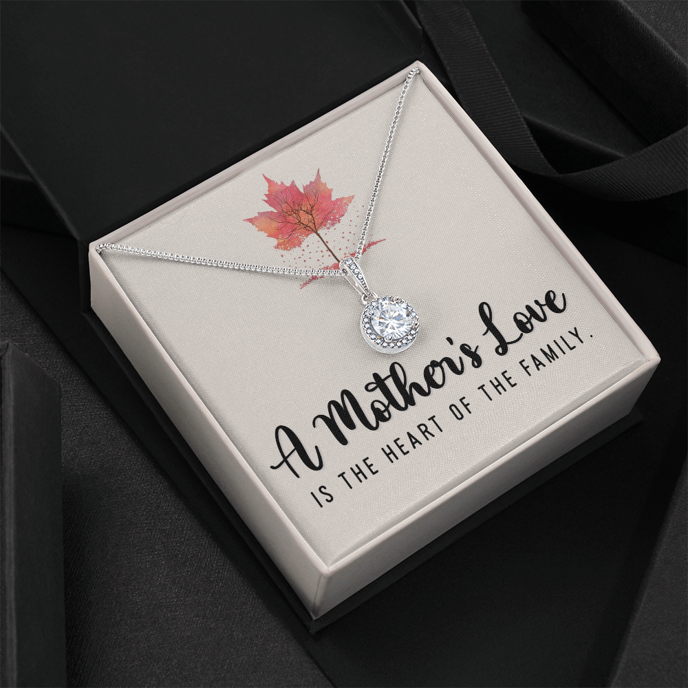 Eternal hope Necklace with Customised Message card, To my Mom, On Mother's Day