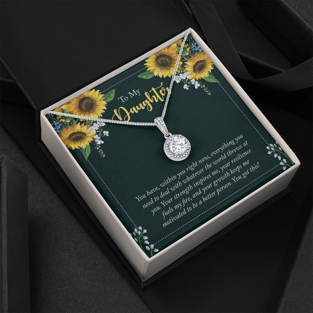 Heart Pendant gift on birthday To my Daughter - Gift Junction 