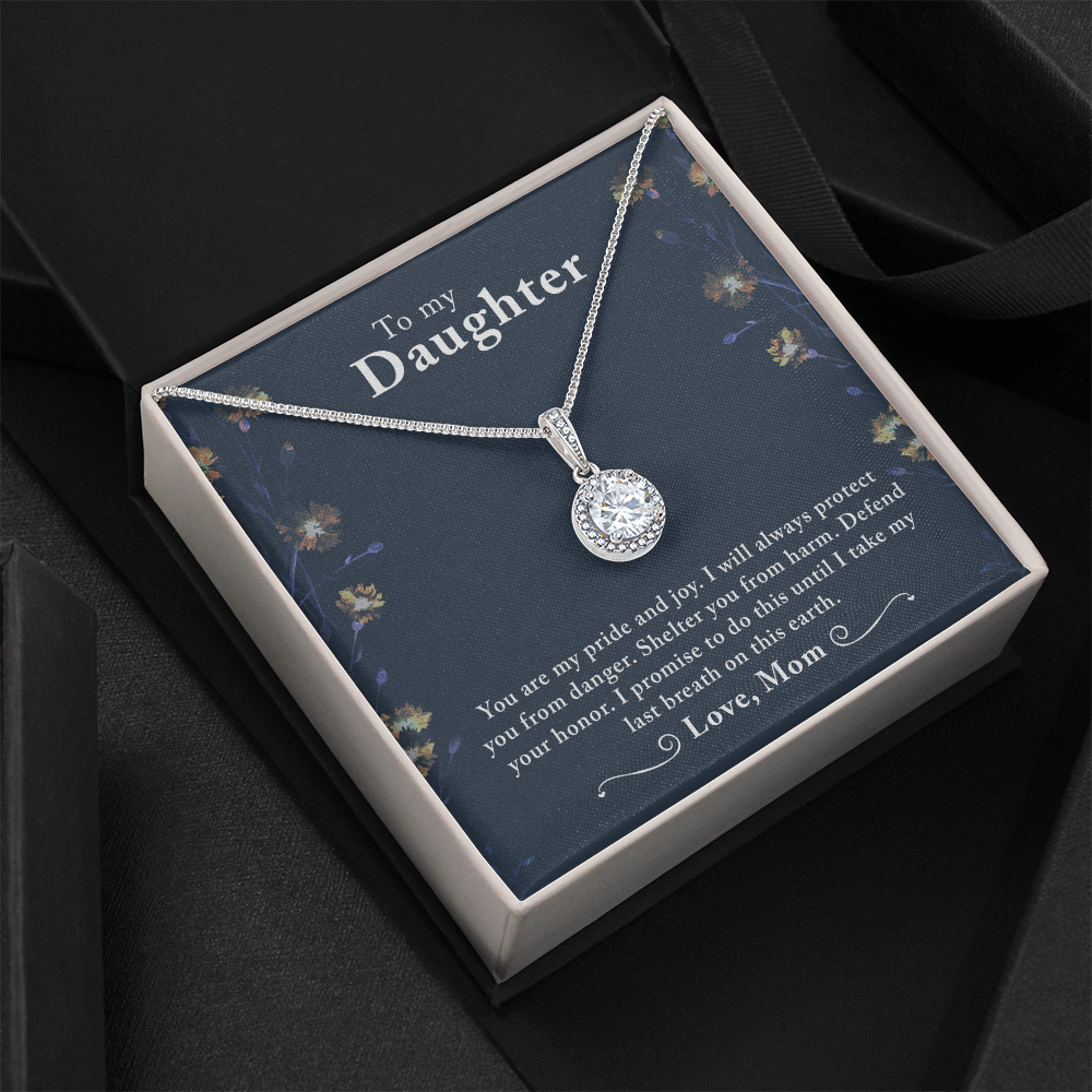 Custoised gift To my Daughter, Necklace with Messagr Card - Gift Junction 