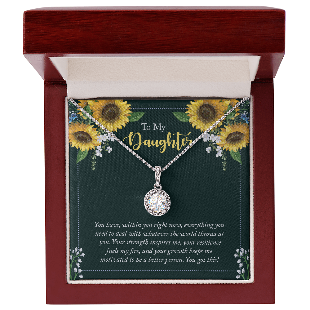 Heart Pendant gift on birthday To my Daughter - Gift Junction 