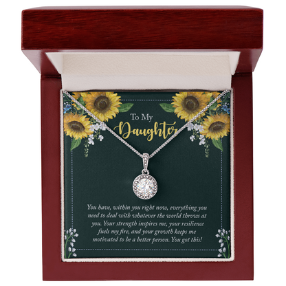 Heart Pendant gift on birthday To my Daughter - Gift Junction 