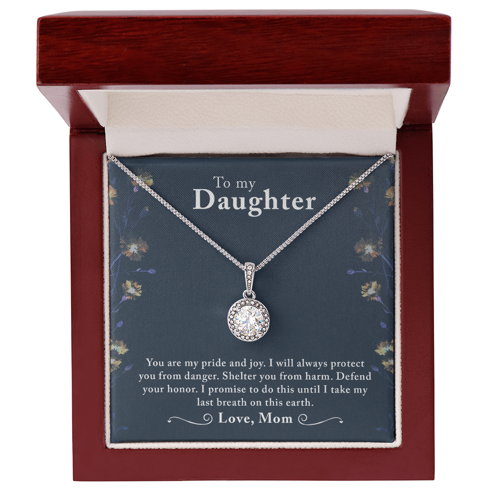 Custoised gift To my Daughter, Necklace with Messagr Card - Gift Junction 
