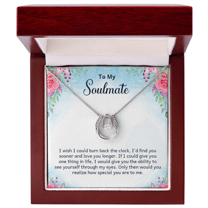 To My Soulmate Necklace,Valentine's Gift for My Wife ... - Gift Junction 