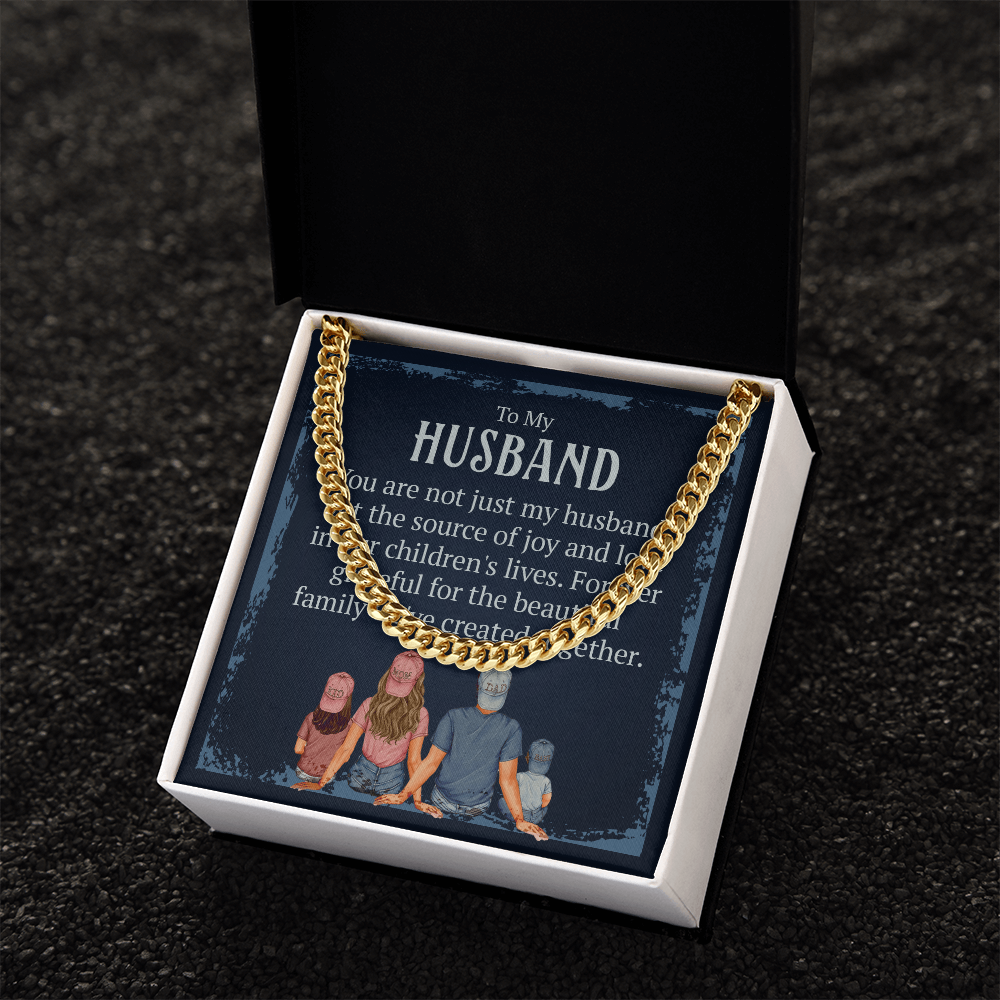 To my Husband, Necklace customised message card - Gift Junction 