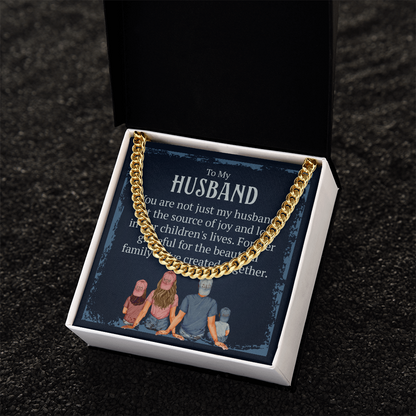 To my Husband, Necklace customised message card - Gift Junction 
