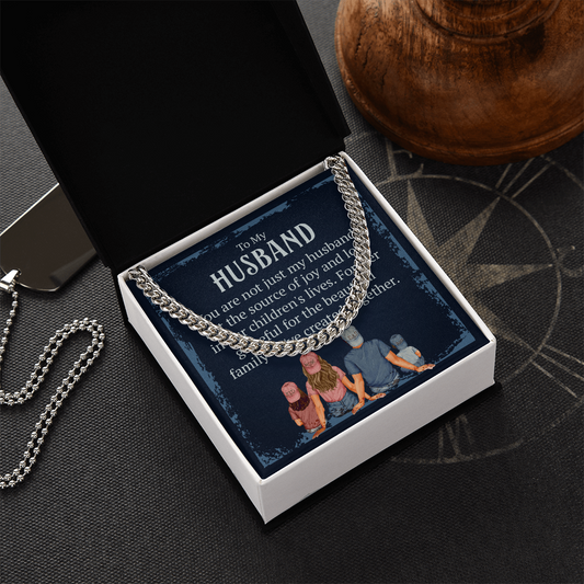 To my Husband, Necklace customised message card - Gift Junction 