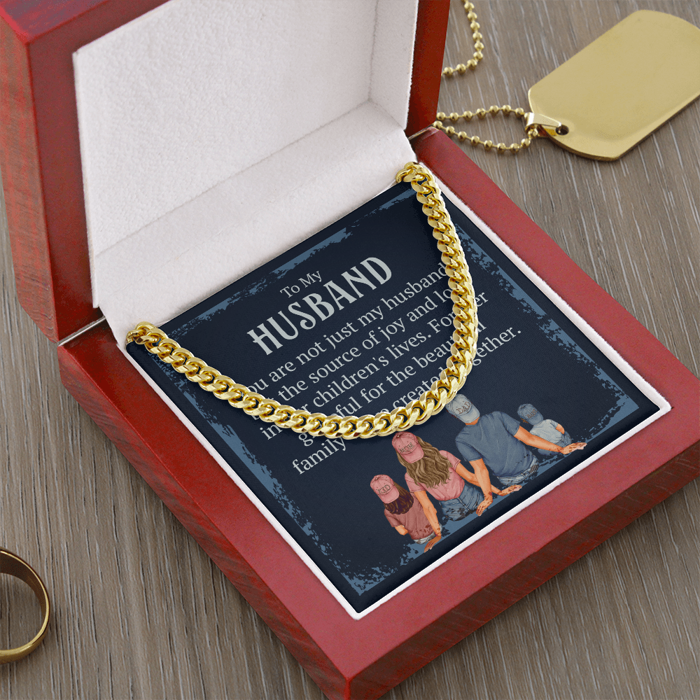 To my Husband, Necklace customised message card - Gift Junction 