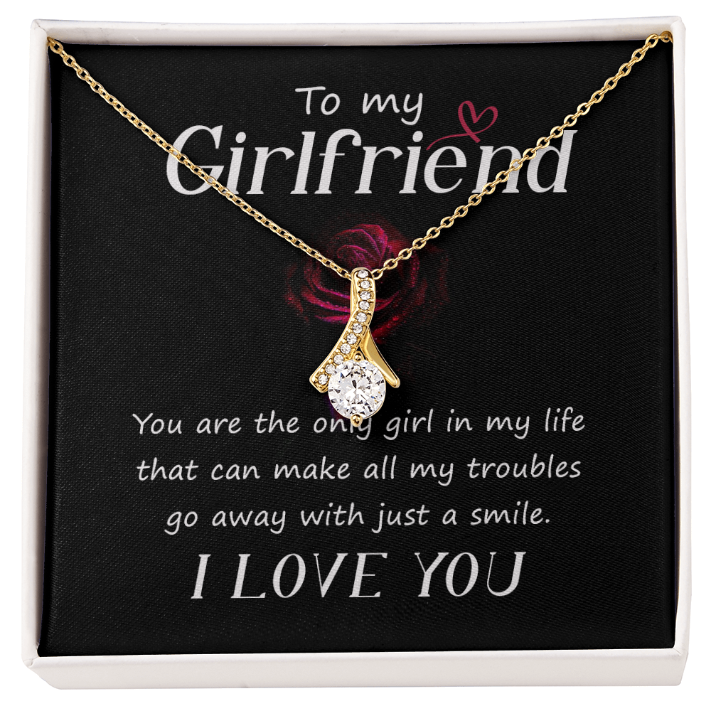 Valentines Day Gifts - I Love You Gifts for Her -  Alluring beauty heart Necklace with Printed Message - Birthday, Wedding , to my Girlfriend - I Love You Presents for Valentine - Gift Junction 