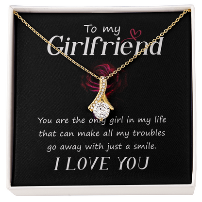 Valentines Day Gifts - I Love You Gifts for Her -  Alluring beauty heart Necklace with Printed Message - Birthday, Wedding , to my Girlfriend - I Love You Presents for Valentine - Gift Junction 