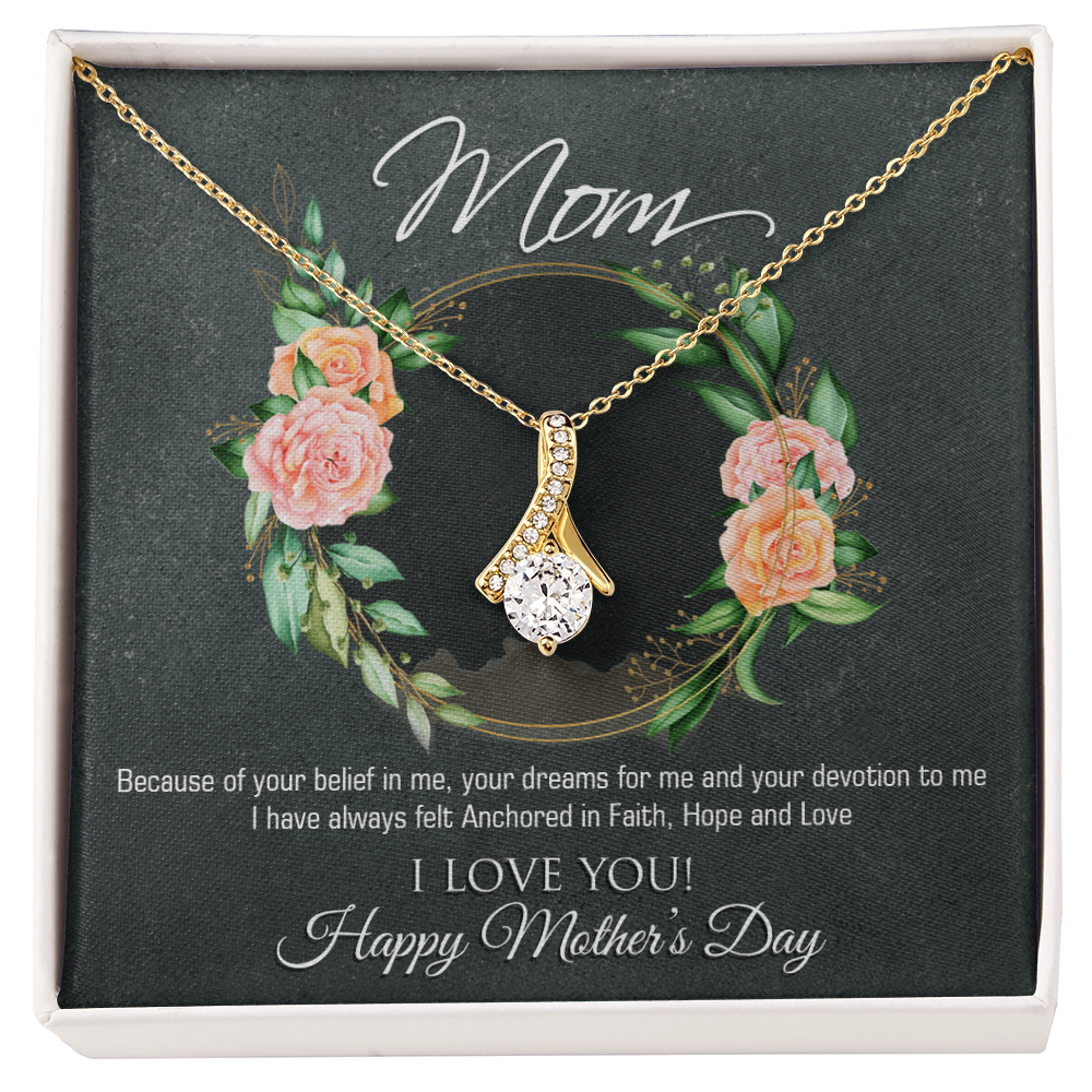 To my Mom, Customised Necklace Gift Message Card - Gift Junction 