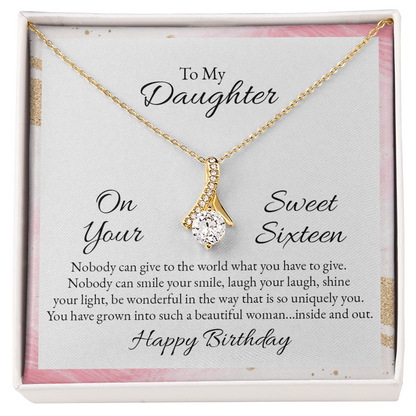 Alluring Beauty Necklace to my Daughter - Gift Junction 