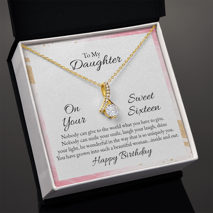 Alluring Beauty Necklace to my Daughter - Gift Junction 