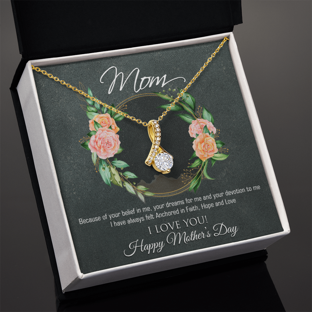 To my Mom, Customised Necklace Gift Message Card - Gift Junction 