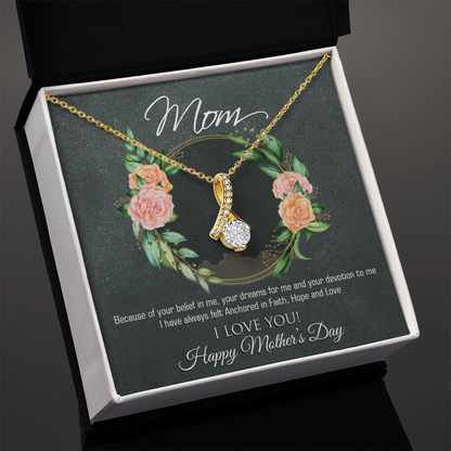 To my Mom, Customised Necklace Gift Message Card - Gift Junction 