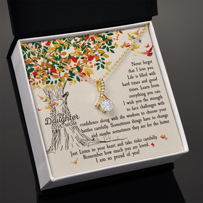 Lovely gift to Daughter, customised heart Necklace/Pendant On her Birthday, Valentine's day - Gift Junction 