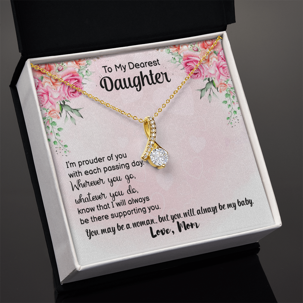 Personalised Birthday/ Valentine's Gift "Our First Valentine's" Necklace Gift to my Daughter - Gift Junction 