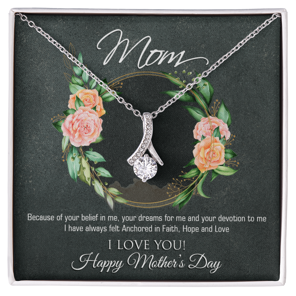 To my Mom, Customised Necklace Gift Message Card - Gift Junction 