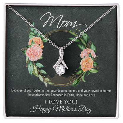 To my Mom, Customised Necklace Gift Message Card - Gift Junction 