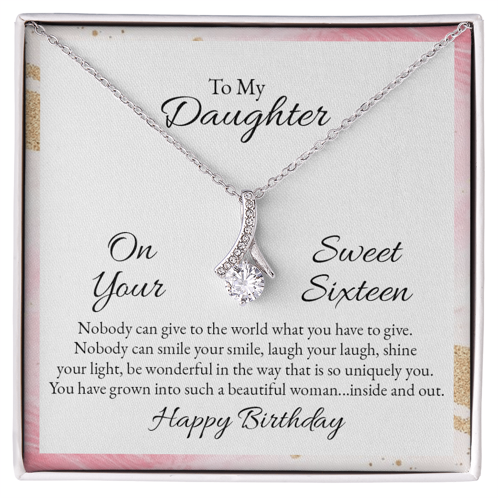 Alluring Beauty Necklace to my Daughter - Gift Junction 