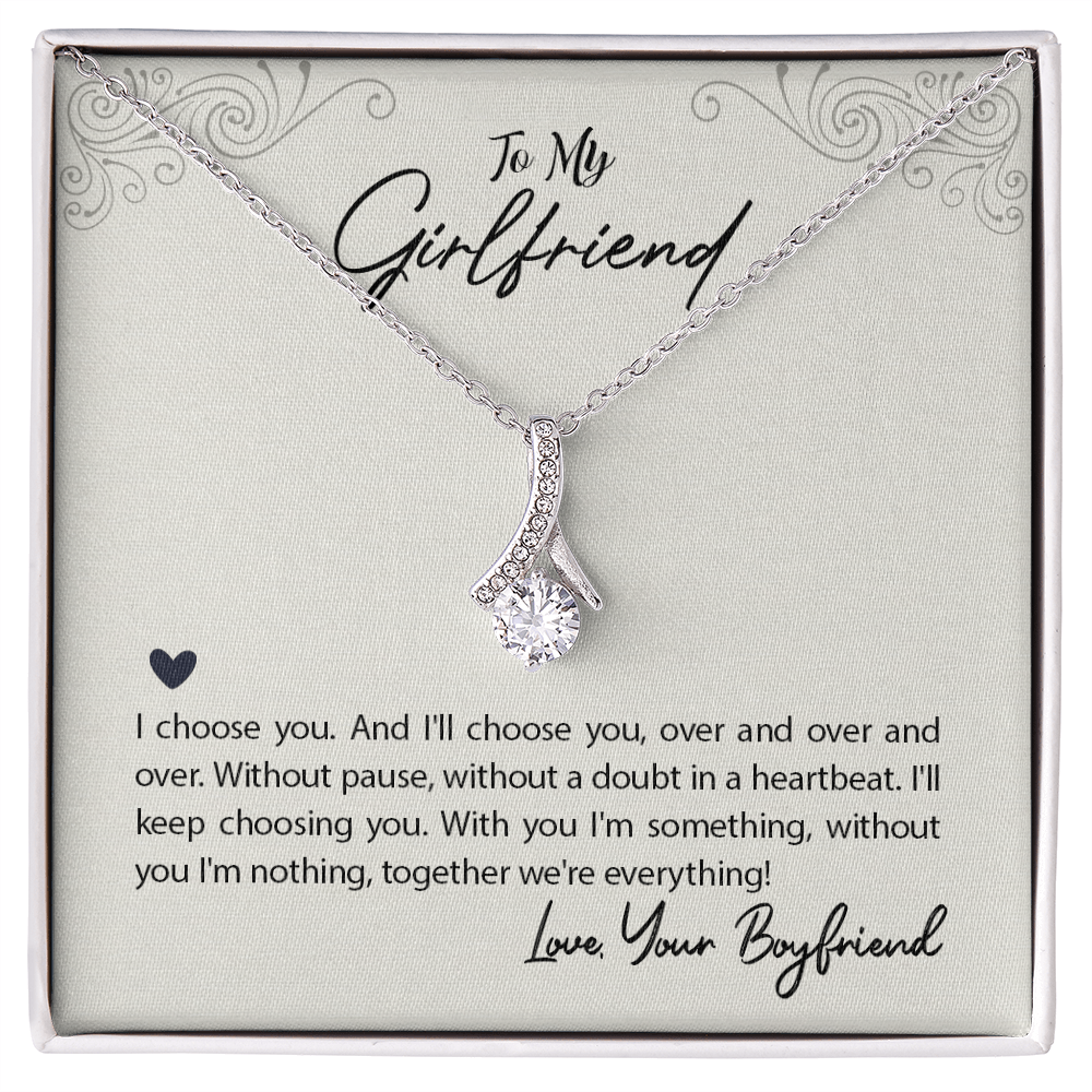 To love of my life, my girlfriend, Personalized gift necklace with message card - Gift Junction 