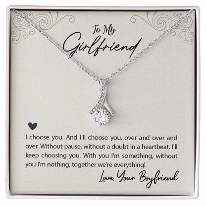 To love of my life, my girlfriend, Personalized gift necklace with message card - Gift Junction 