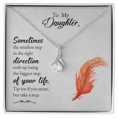 To my Daughter, Personalized message card Necklace - Gift Junction 