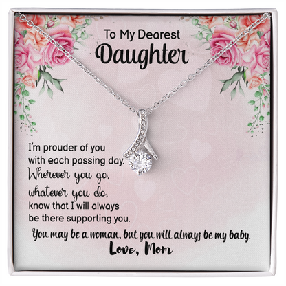 Personalised Birthday/ Valentine's Gift "Our First Valentine's" Necklace Gift to my Daughter - Gift Junction 