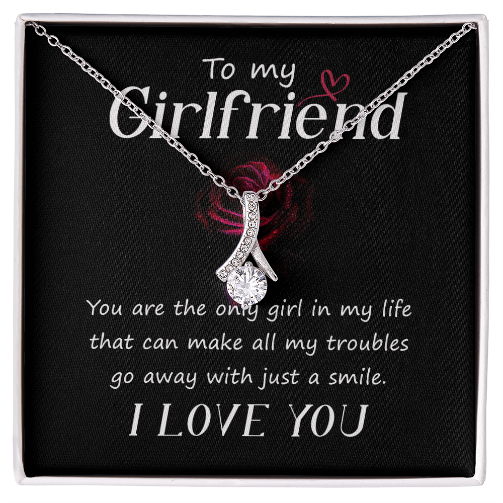 Valentines Day Gifts - I Love You Gifts for Her -  Alluring beauty heart Necklace with Printed Message - Birthday, Wedding , to my Girlfriend - I Love You Presents for Valentine - Gift Junction 