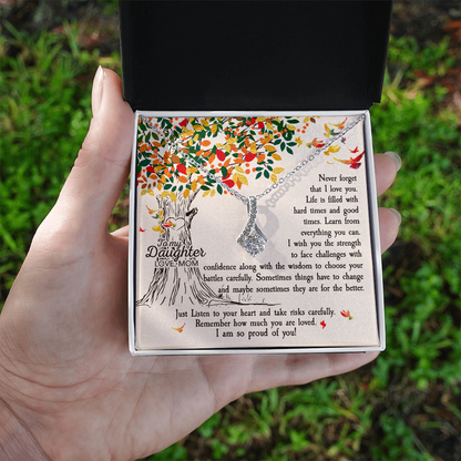 Lovely gift to Daughter, customised heart Necklace/Pendant On her Birthday, Valentine's day - Gift Junction 