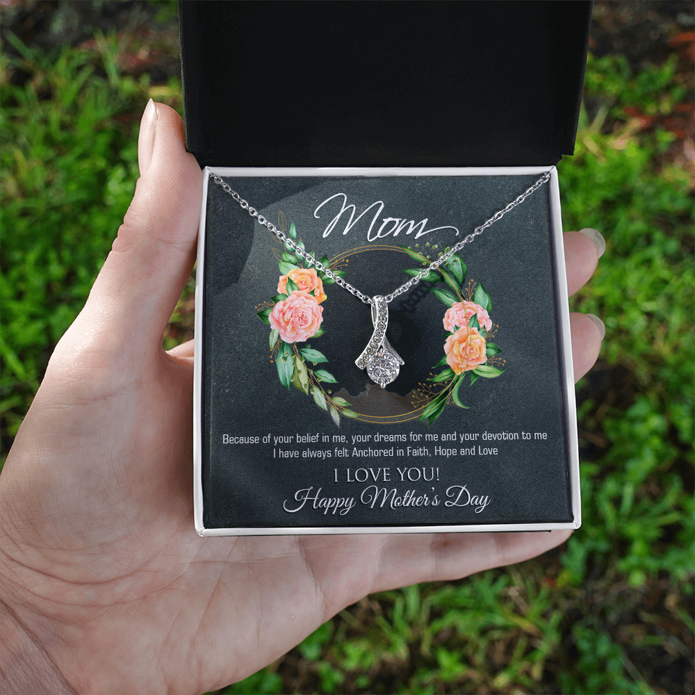 To my Mom, Customised Necklace Gift Message Card - Gift Junction 
