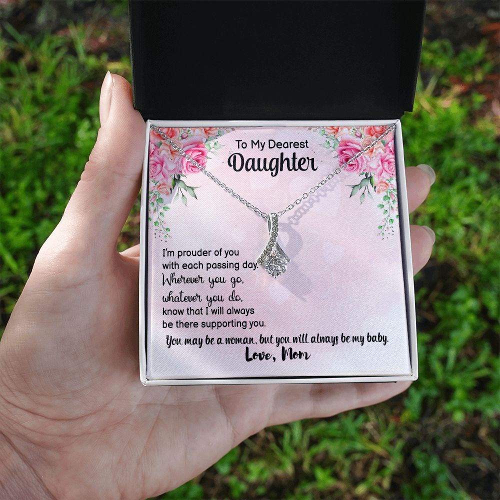 Personalised Birthday/ Valentine's Gift "Our First Valentine's" Necklace Gift to my Daughter - Gift Junction 