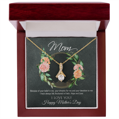 To my Mom, Customised Necklace Gift Message Card - Gift Junction 