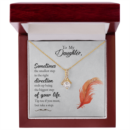 To my Daughter, Personalized message card Necklace - Gift Junction 