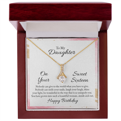 Alluring Beauty Necklace to my Daughter - Gift Junction 