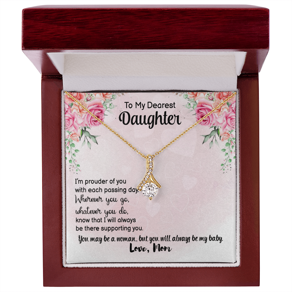 Personalised Birthday/ Valentine's Gift "Our First Valentine's" Necklace Gift to my Daughter - Gift Junction 