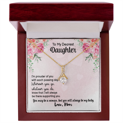 Personalised Birthday/ Valentine's Gift "Our First Valentine's" Necklace Gift to my Daughter - Gift Junction 