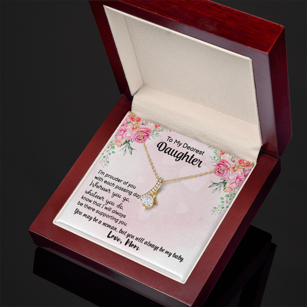 Personalised Birthday/ Valentine's Gift "Our First Valentine's" Necklace Gift to my Daughter - Gift Junction 