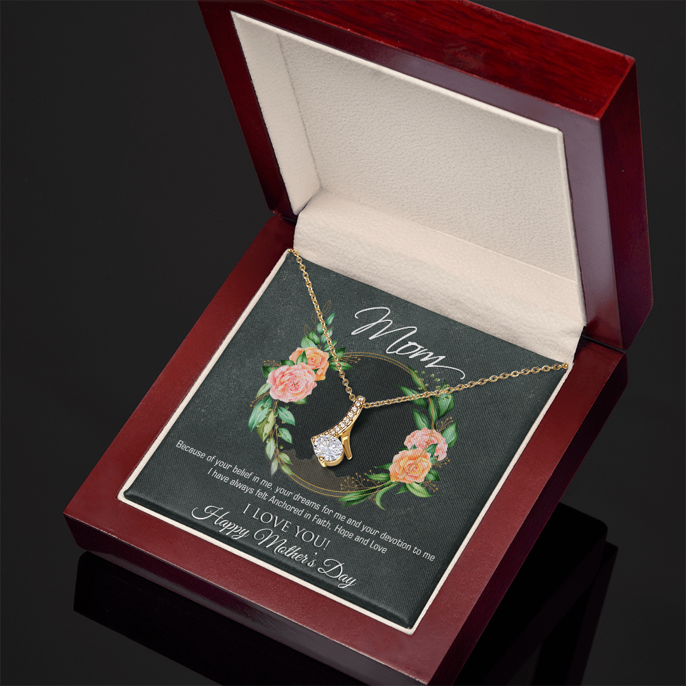 To my Mom, Customised Necklace Gift Message Card - Gift Junction 