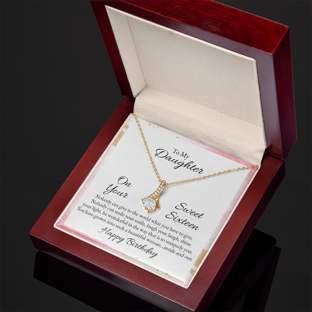 Alluring Beauty Necklace to my Daughter - Gift Junction 
