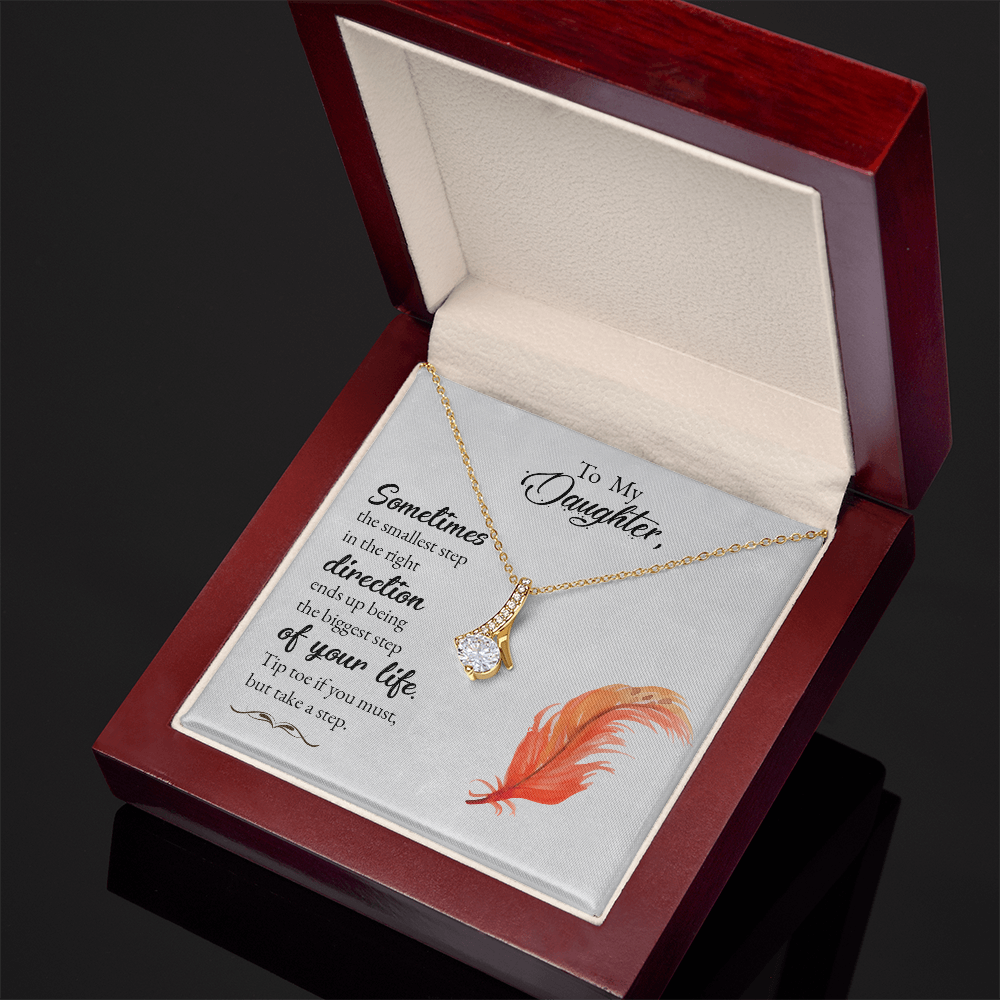 To my Daughter, Personalized message card Necklace - Gift Junction 
