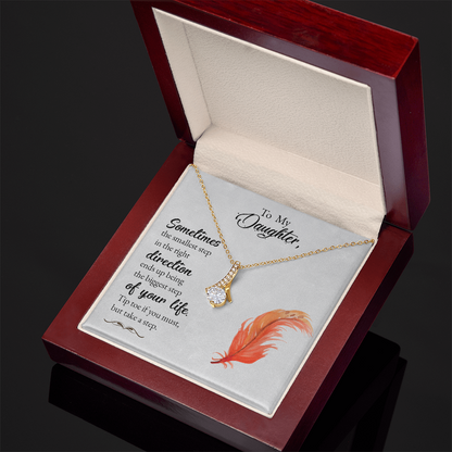 To my Daughter, Personalized message card Necklace - Gift Junction 