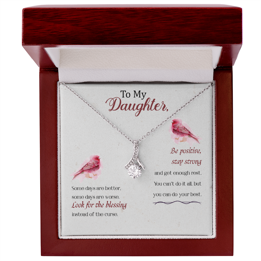 Heartfelt message To my Daughter, Necklace gift on Birthday, Mother's Day - Gift Junction 