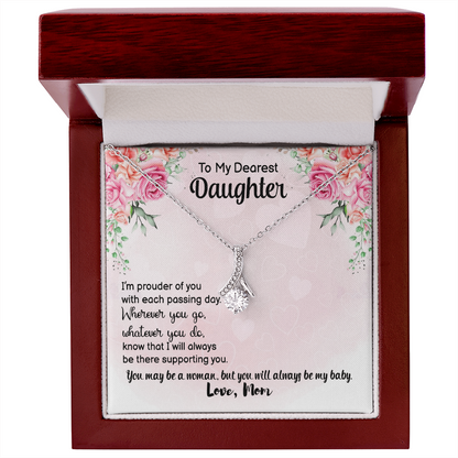 Personalised Birthday/ Valentine's Gift "Our First Valentine's" Necklace Gift to my Daughter - Gift Junction 